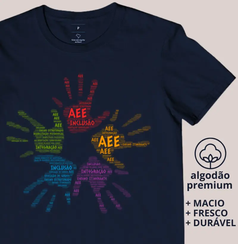 Camiseta Palavras da Educação Especial