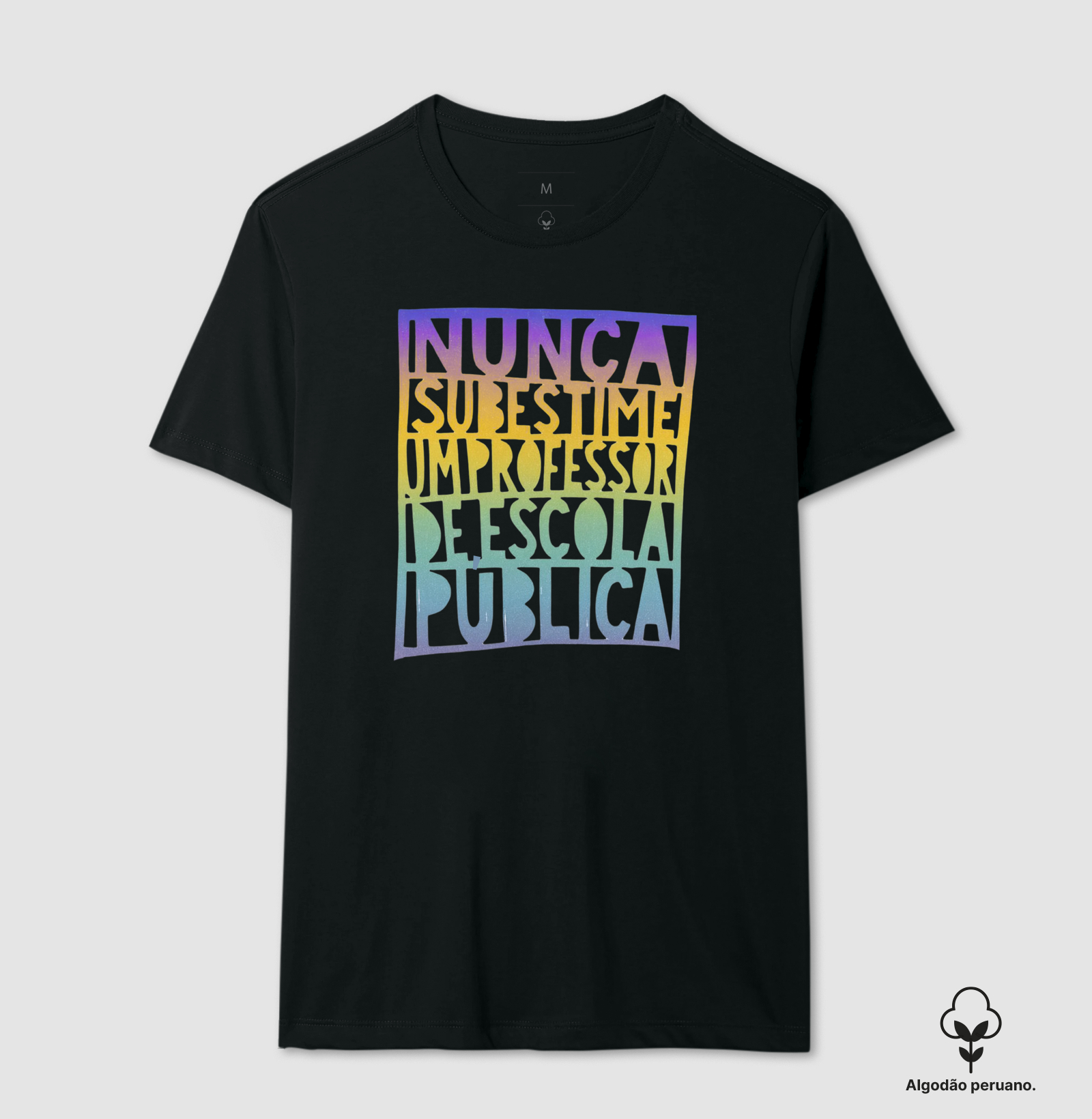 Camiseta Premium Algodão Peruano Orgânico | Escola Pública