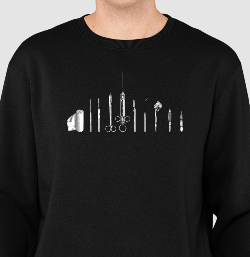 Moletom Suéter - Instrumentos Cirúrgicos 