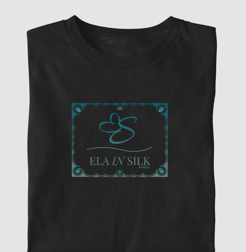 Ela In Silk - estampa institucional com arte boho