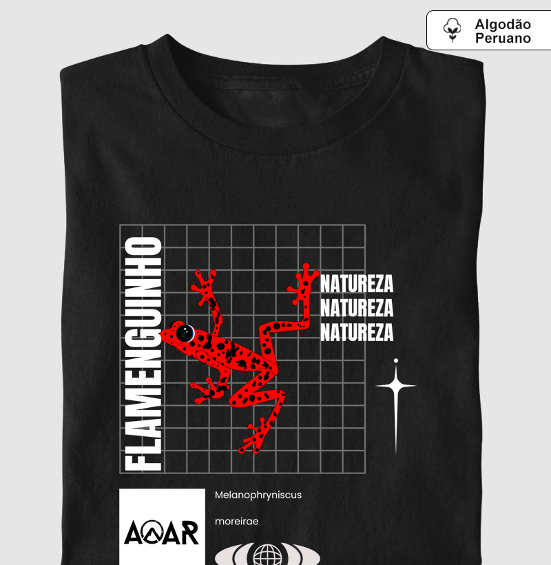 Camiseta  Sapo Flamenguinho Algodão Peruano