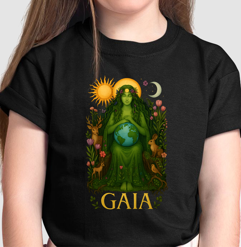 Camiseta Deusas - Gaia, Mãe Terra