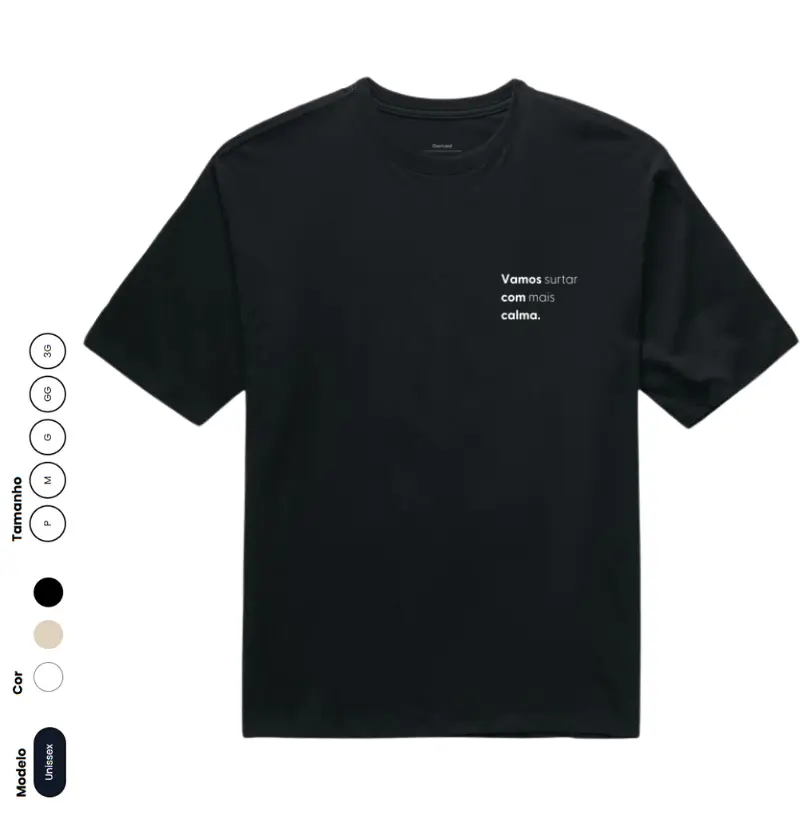 VAMOS surtar COM mais CALMA - camiseta oversized