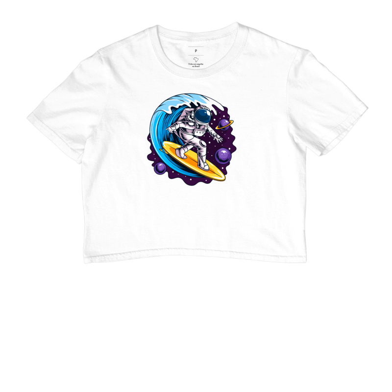 Cropped Astronauts Surf On