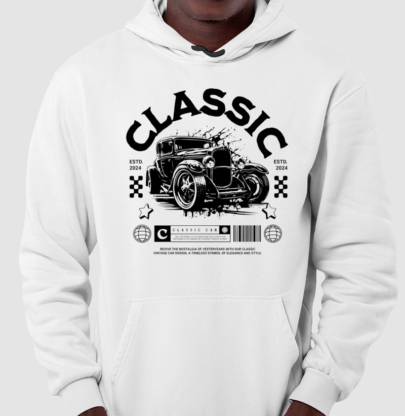 MOLETOM CAPUZ PREMIUM - CLASSIC CAR