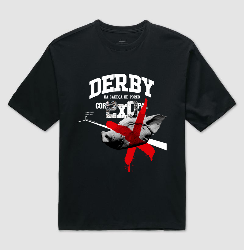 Camiseta Oversized - Derby da Cabeça de Porco