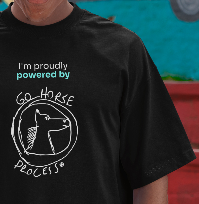 Powered by Go horse process