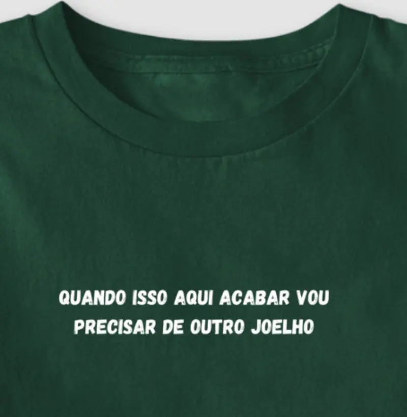 Vou precisar de outro joelho
