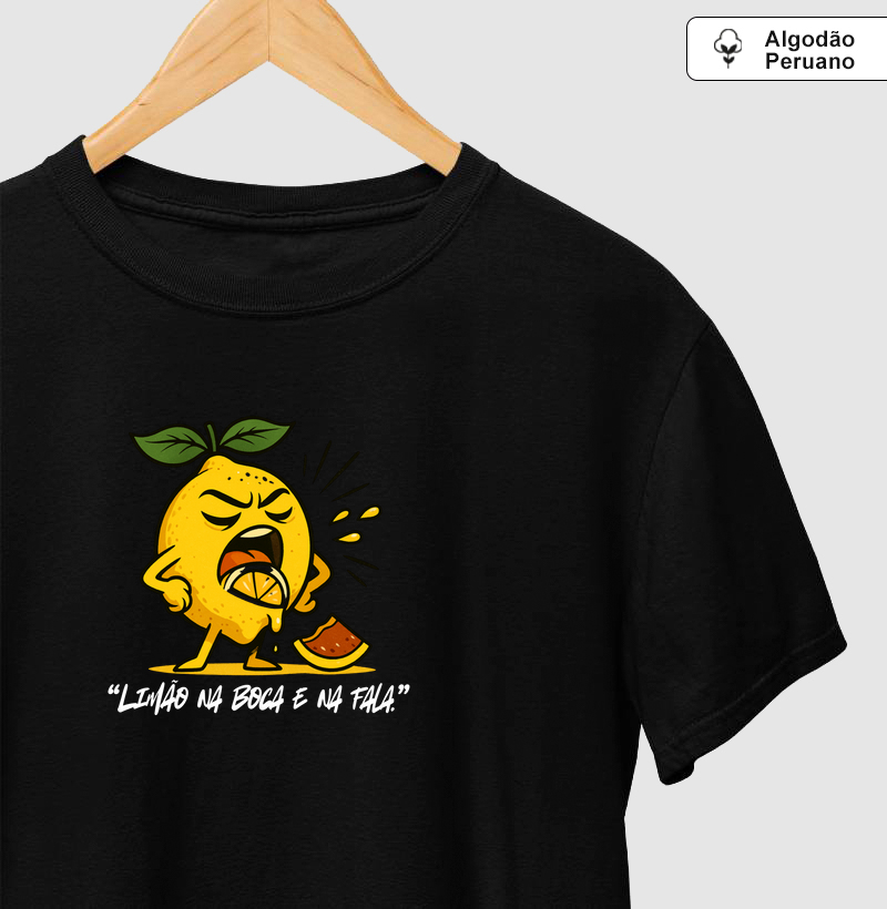 Limão na boca e na fala.
