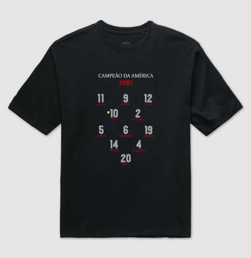 Camiseta Oversized Campeão da América 1981