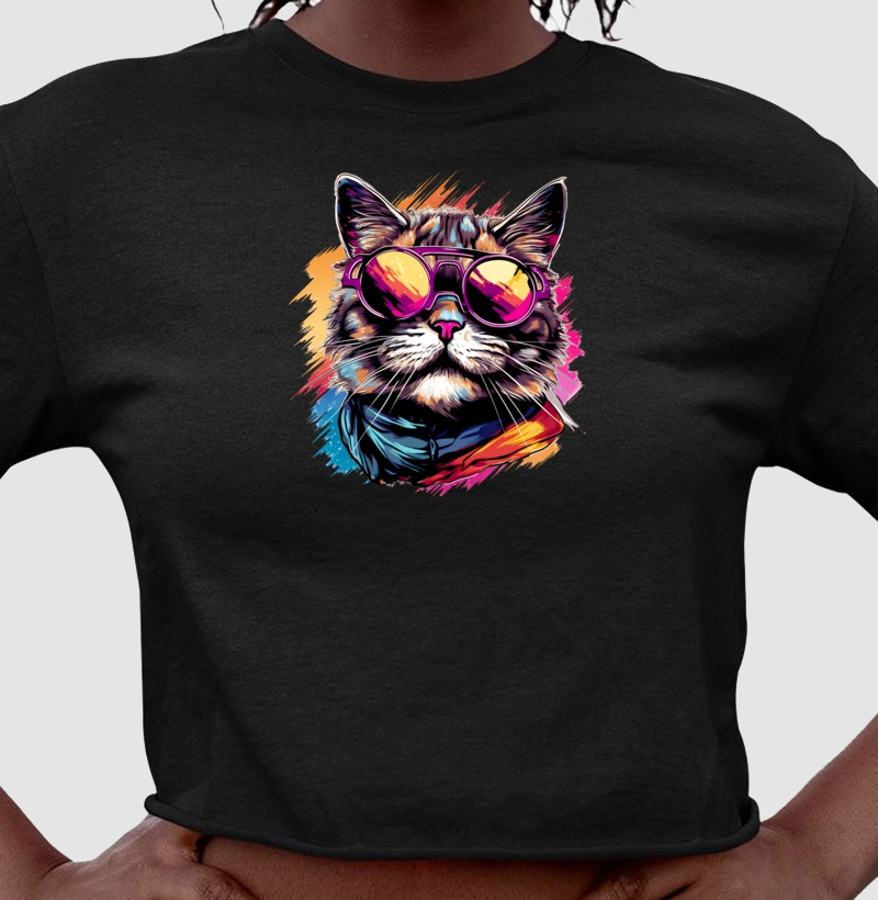 Cat with the glass - Crooped