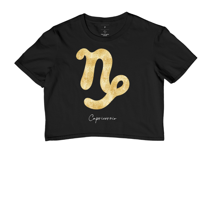 Símbolo Capricórnio Dourado