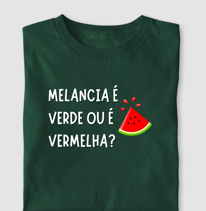Melancia é verde ou vermelha?