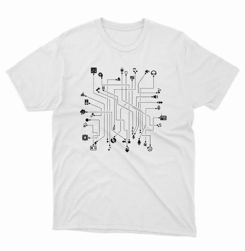 Camiseta O Esquema da Música