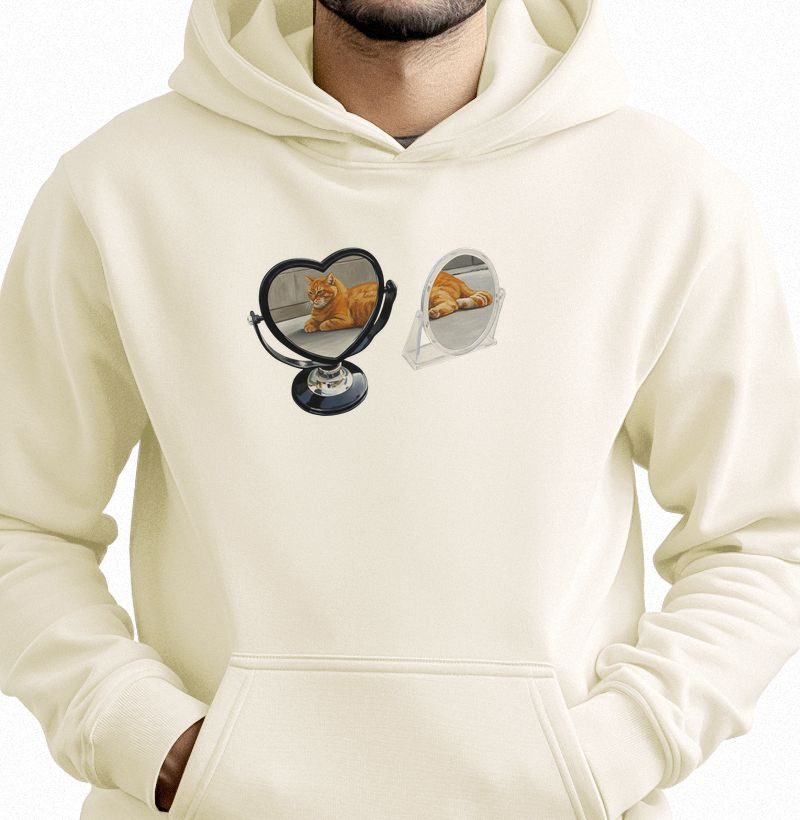 Gatinho Amarelo nos Espelhos