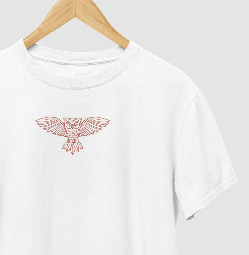 Coruja - camiseta masculina