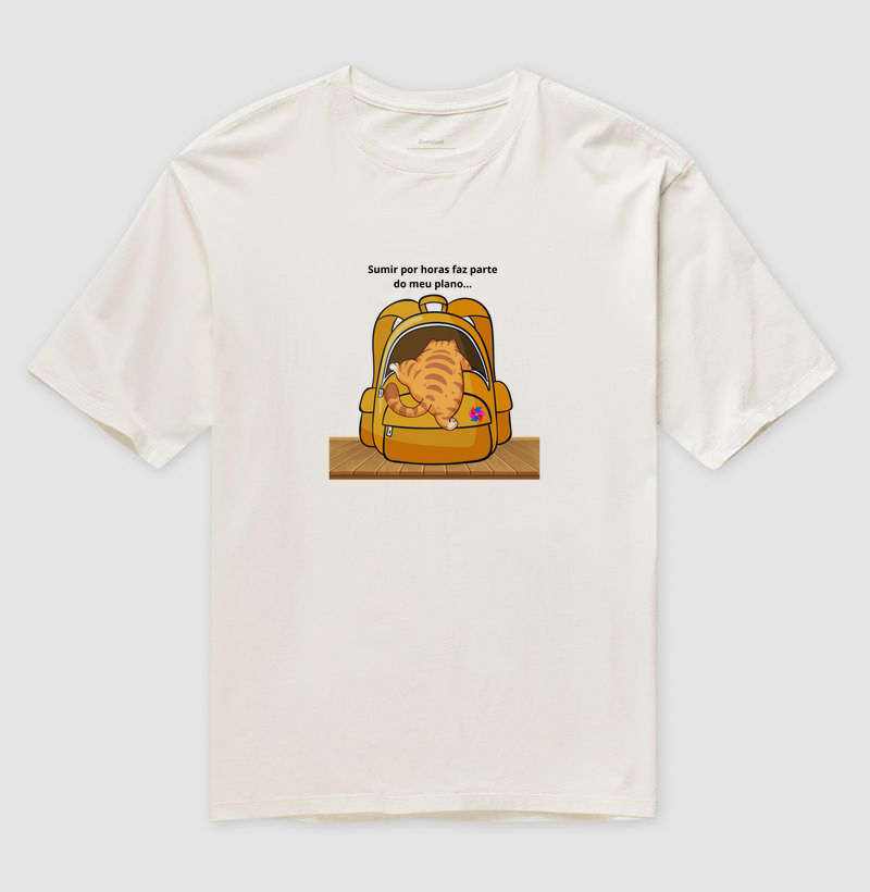 Camiseta gato sumido