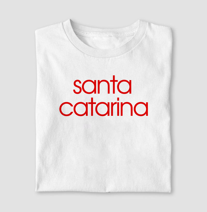 Santa Catarina Estampa Vermelha
