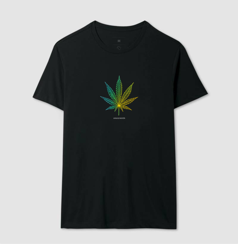Camiseta BR00139 Folha de Cannabis