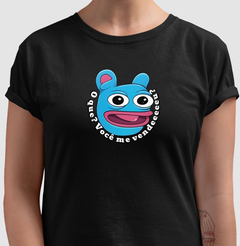 Camiseta Básica O que? Você me vendeu? CryptoSensu