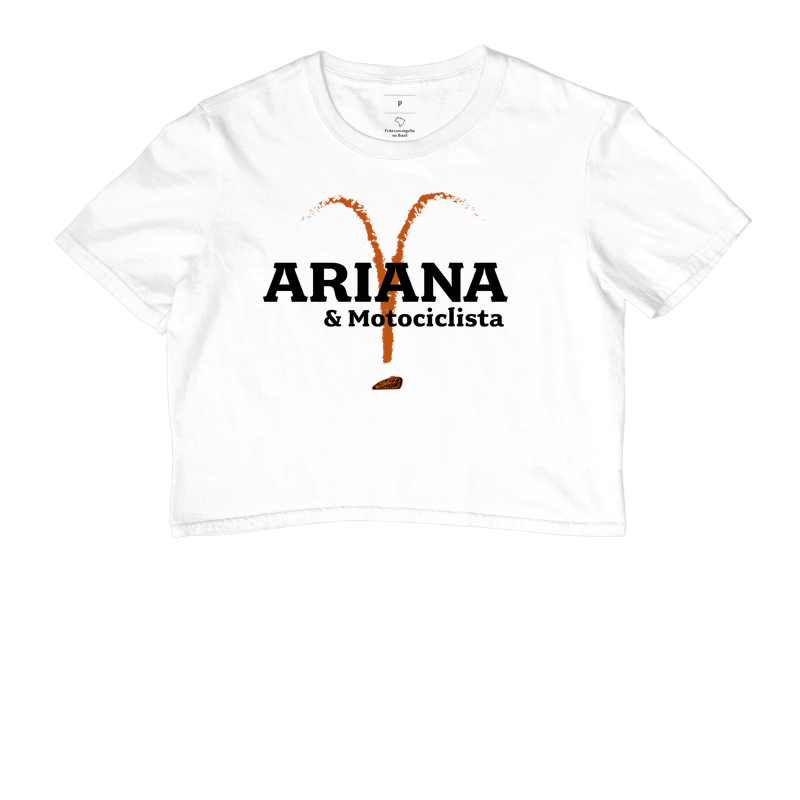 Cropped Ariana e Motociclista 