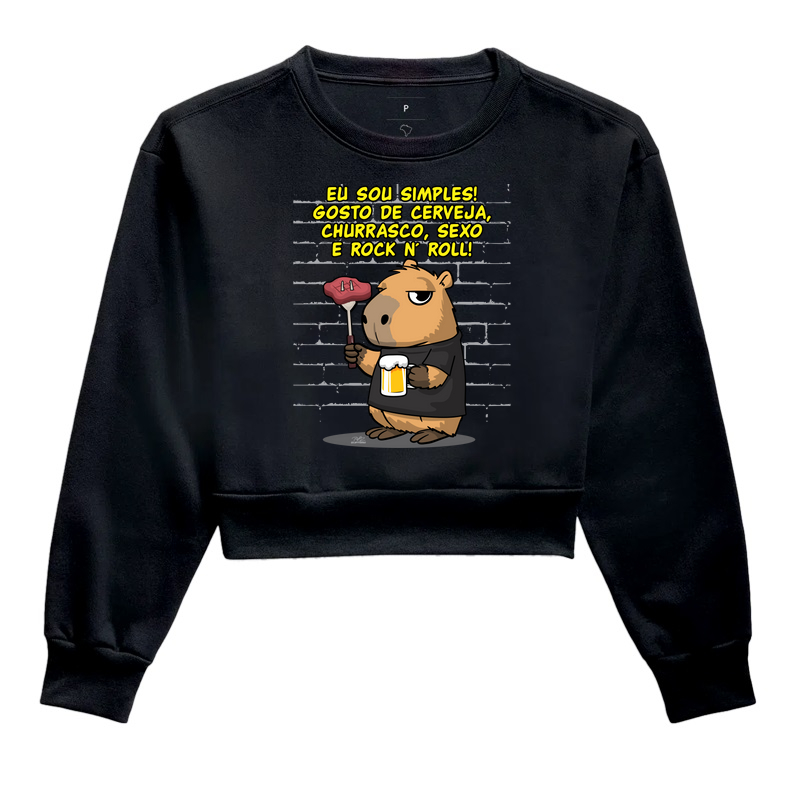 Camiseta Capivara rock simples