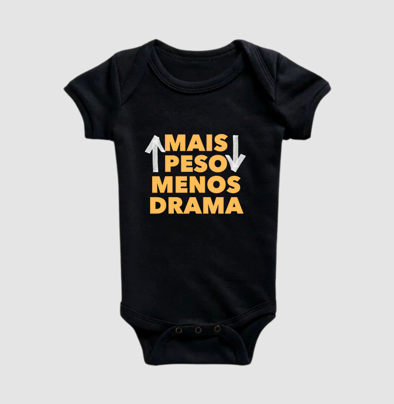 Mais peso, menos drama. 