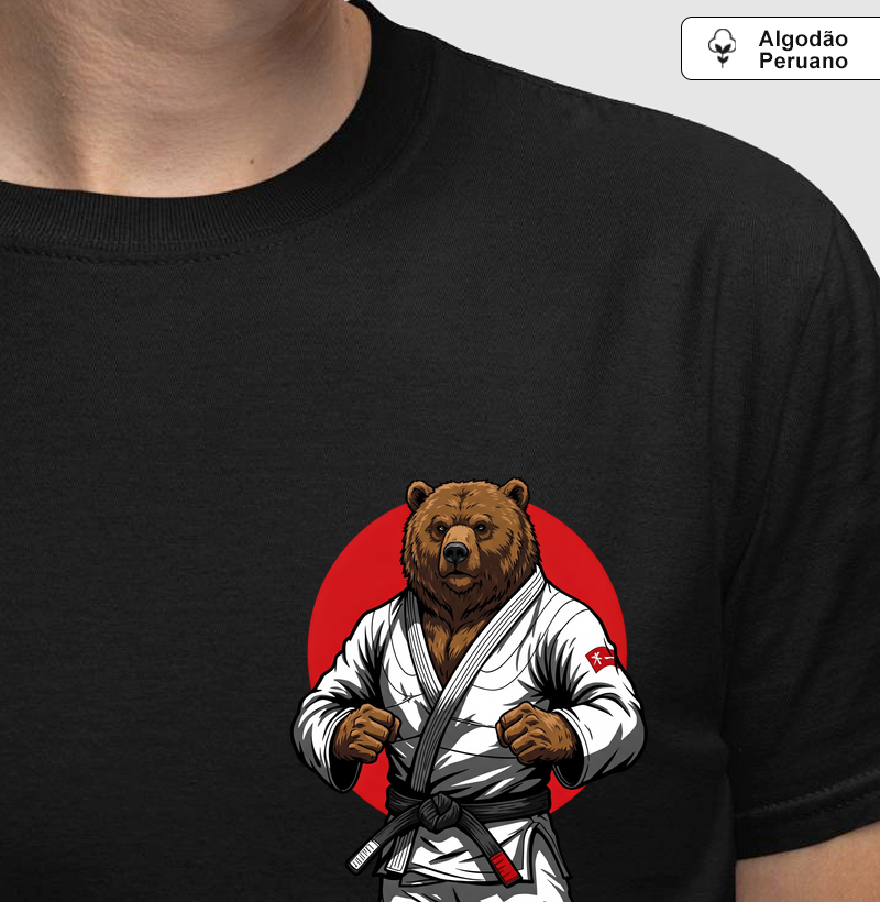Urso de Kodiak - Jiu-Jitsu Lifestyle - Algodão Peruano
