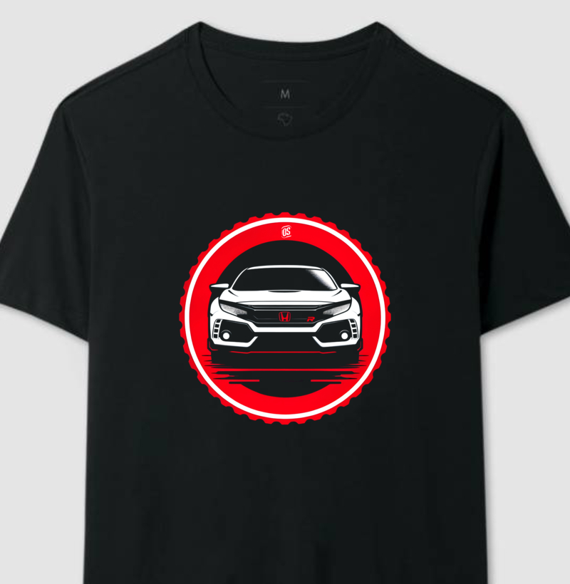 Camiseta Manga Curta Honda Civic Type R Stamp