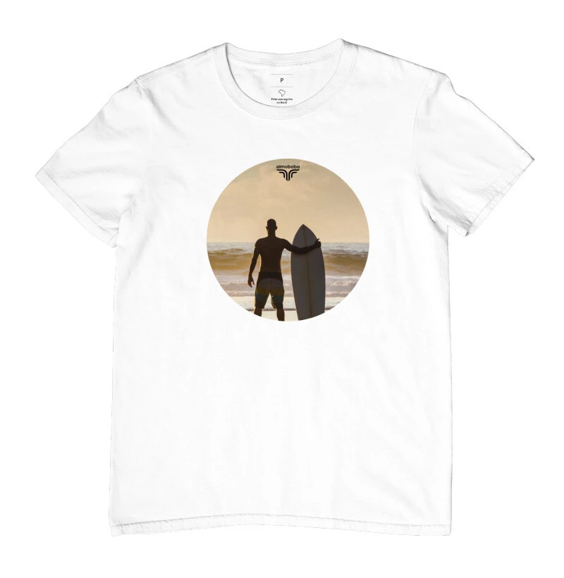 Camiseta Aimobaba SF masculina branca