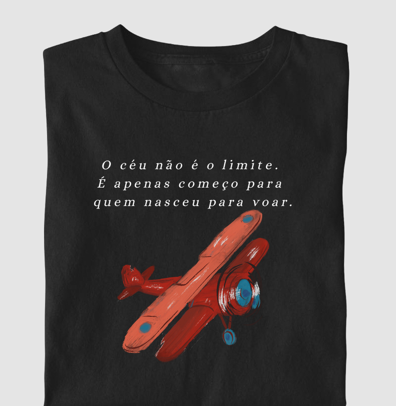 Camiseta O céu não é o limite