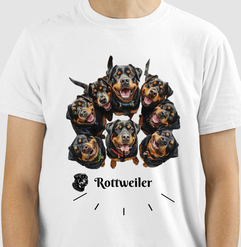 Camisa rottweiler 100%algodão 