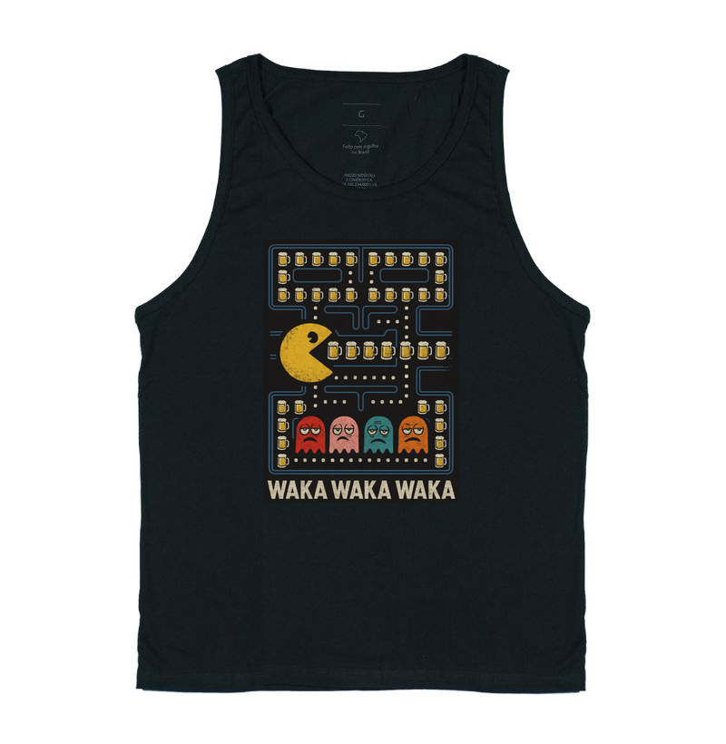 camiseta-pacman-cerveja-waka-waka-humor-geek-retrô