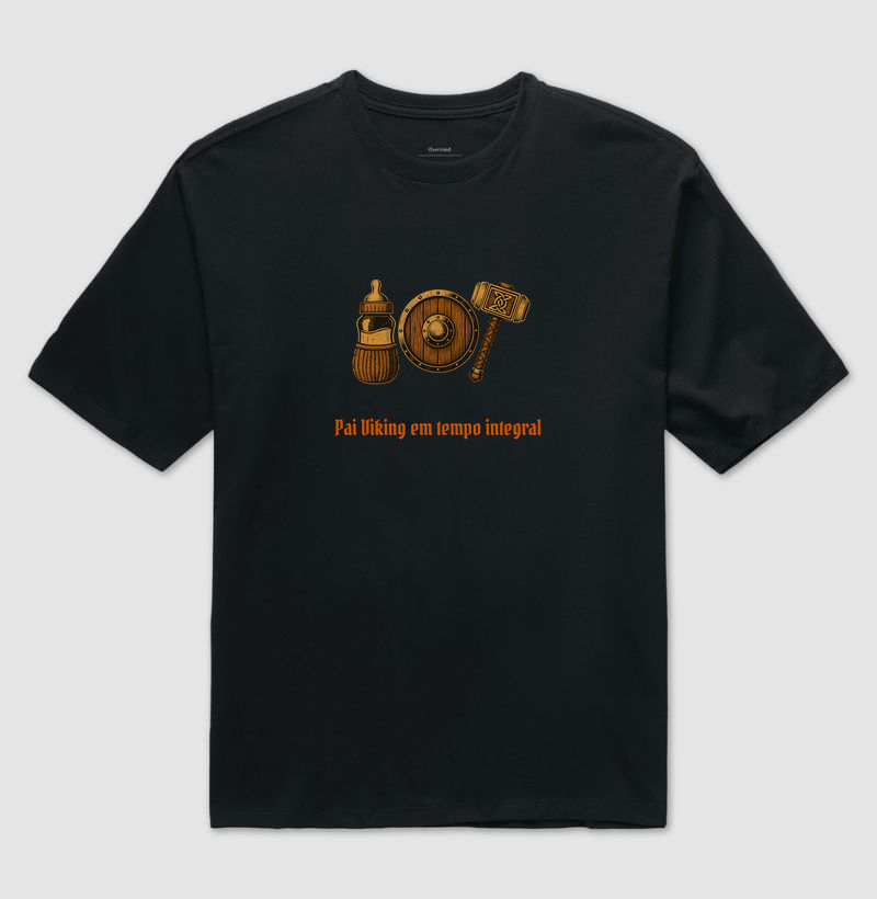 Camiseta – Pai Viking em Tempo Integral