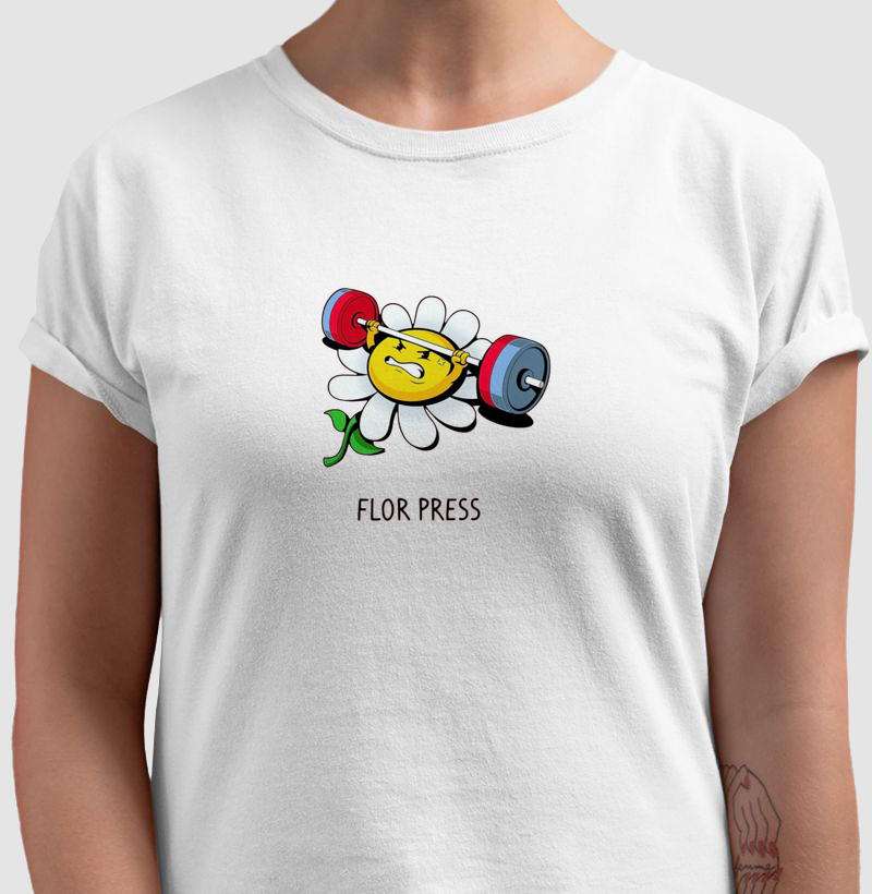 Camiseta Flor Press