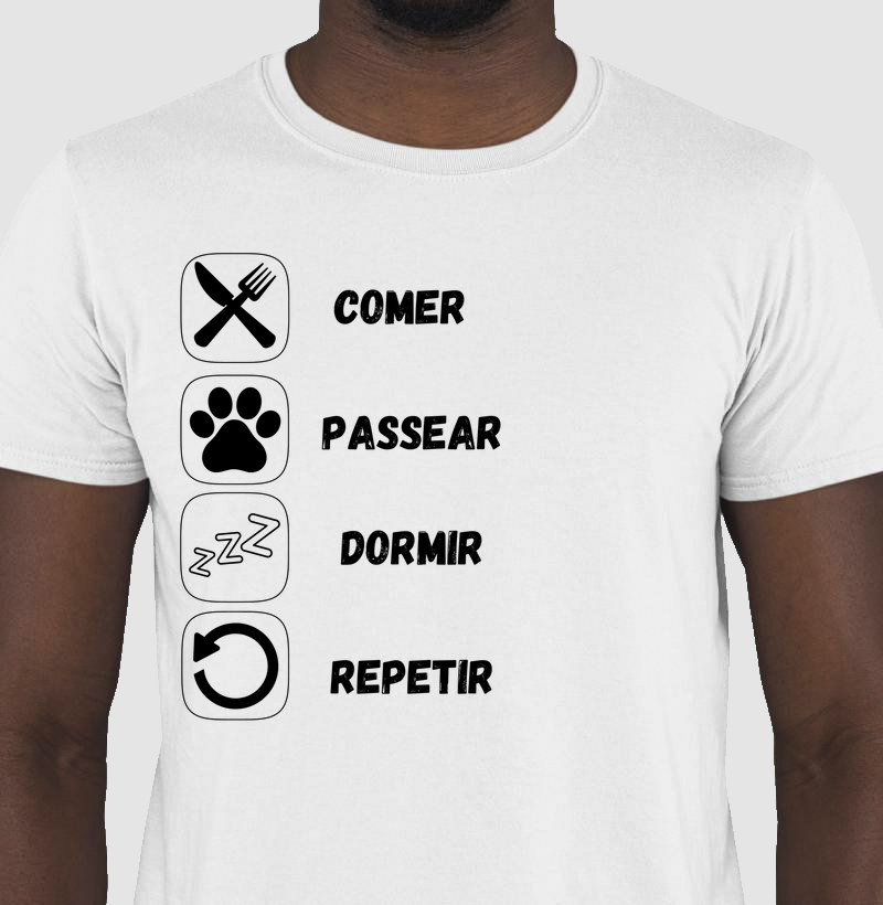 Camiseta Rotina Dog