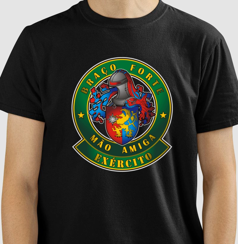 Camiseta Militar Braço Forte Mão Amiga