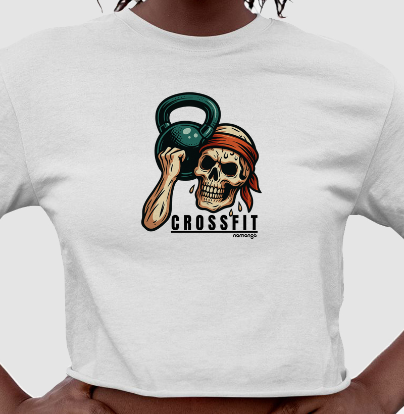 Cropped CrossFit Morrer no WOD, Viver no Estilo – Na Manga