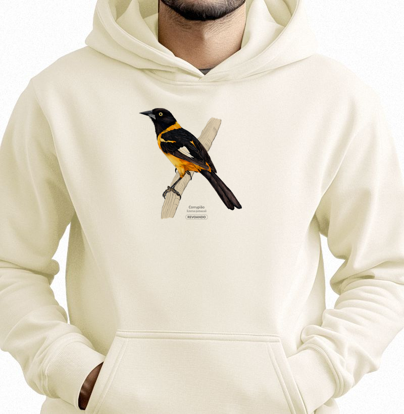 Aves do Brasil - Corrupião - Moletom Hoodie