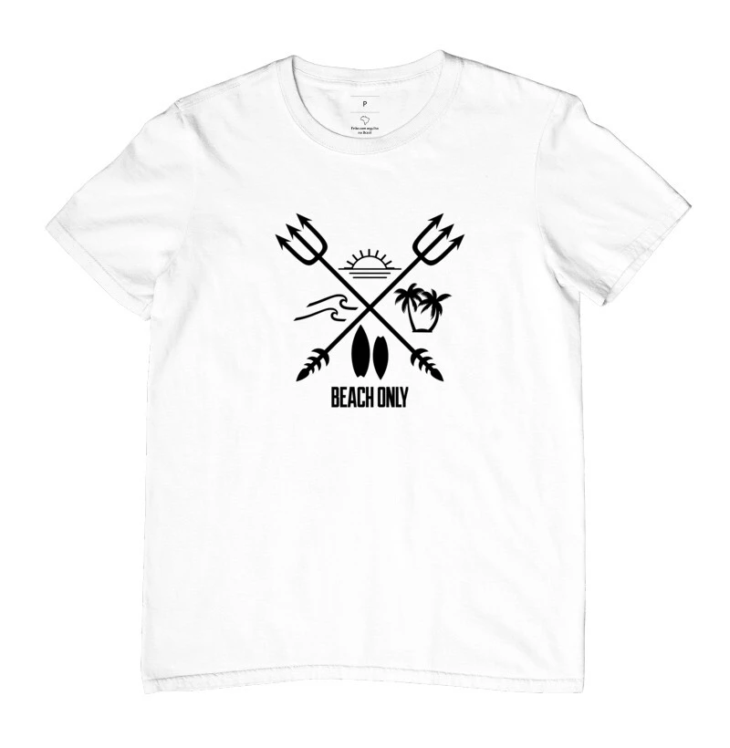 Camiseta 4 Elements Estampa Grande Branca