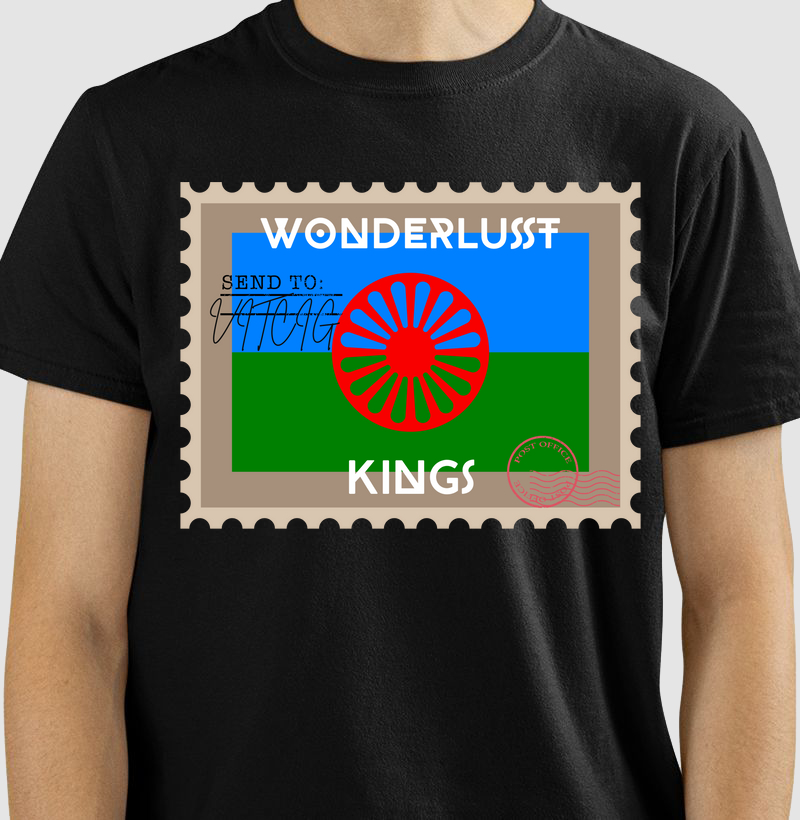 WONDERLUST. T-SHIRT Black Rom - Coleção Travel Vitcig