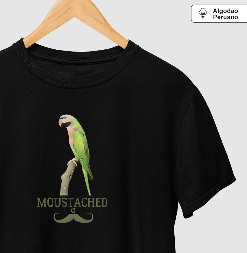 Camiseta Algodão Peruano - Moustached