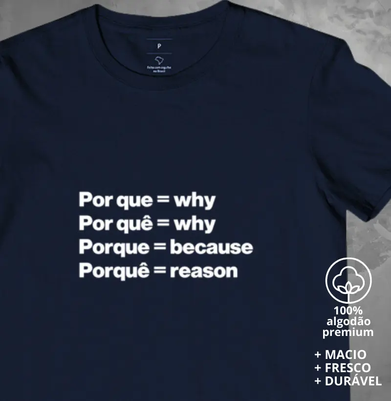 Camiseta Por que