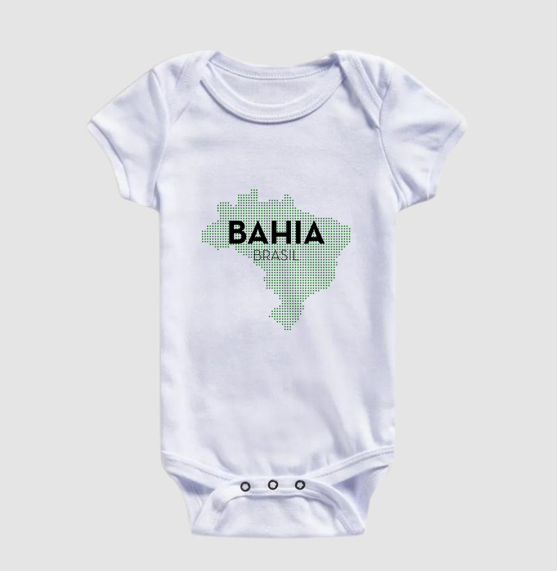 Body Infantil Bahia Estado Mapa Brasil