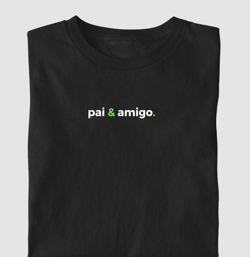 Camisa Pai & Amigo Branco & Verde Claro