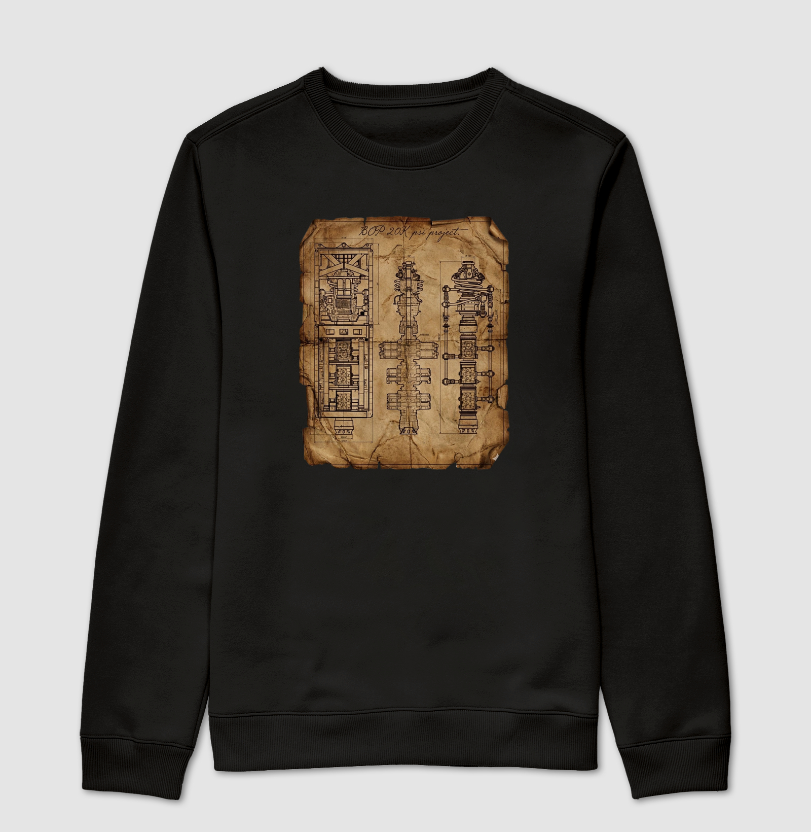 BOP Old Project – Blueprint Técnico Vintage