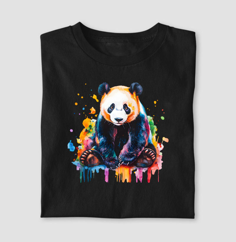 Panda colors aquarela