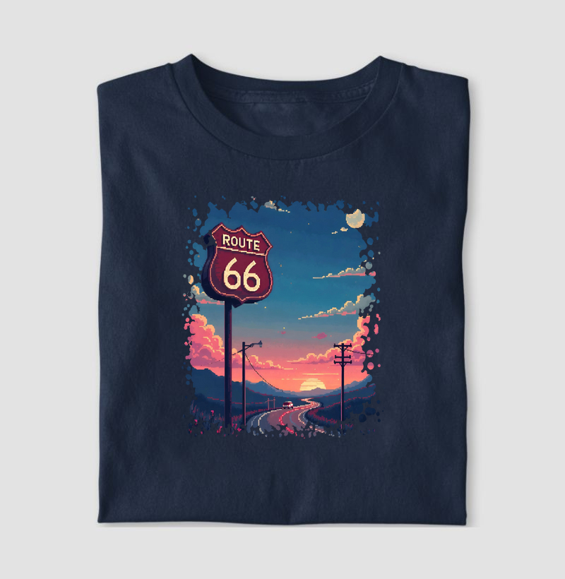 Camiseta Game On Route 66