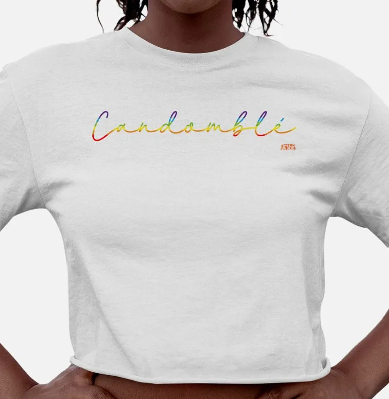 Cropped Candomblé lettering color claras