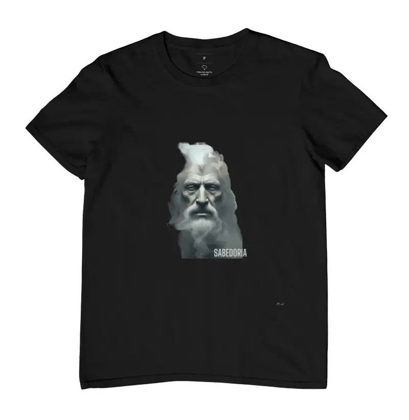 frase da camiseta: "Sabedoria"